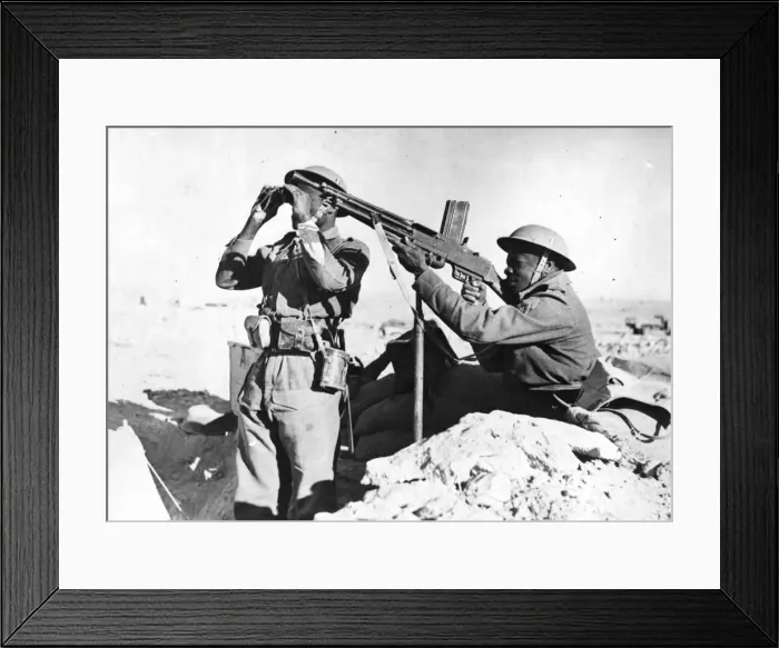 Framed Print : French Colonial Troops in The Western Desert. Picture taken 14th March 1942 Framed Print : French Colonial Troops in The Western Desert. Picture taken 14th March 1942