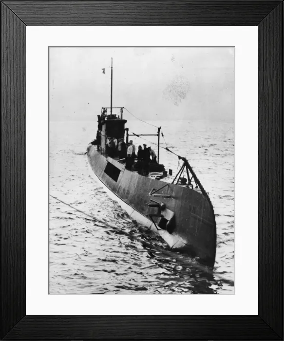Framed Print : Dutch submarine sinks U-Boat in Mediterranean Sea. On the night of 26th November Framed Print : Dutch submarine sinks U-Boat in Mediterranean Sea. On the night of 26th November