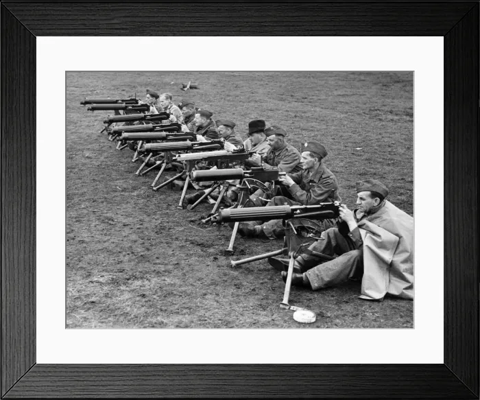Framed Print : Members of the Home Guard in the North West area who are undergoing a week Framed Print : Members of the Home Guard in the North West area who are undergoing a week
