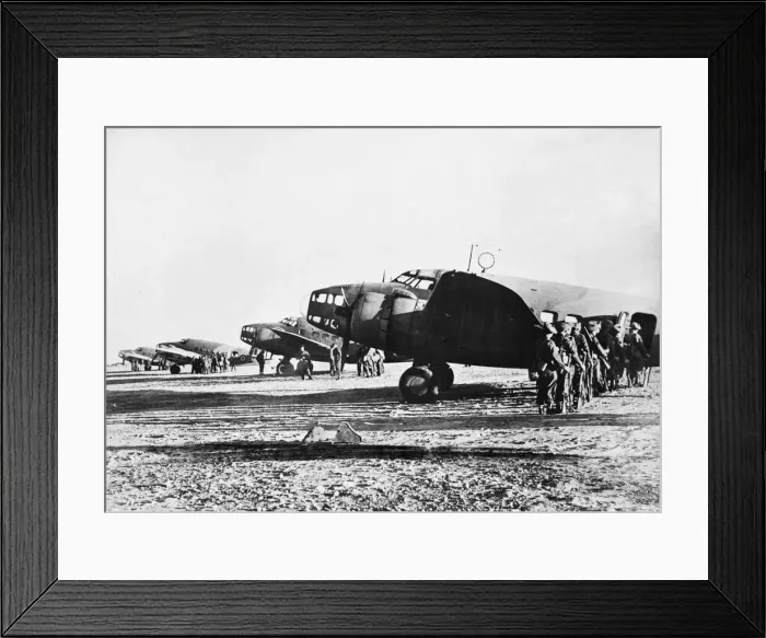 Framed Print : Air transport service delivers the goods in Tunisia. May 7th 1943 Framed Print : Air transport service delivers the goods in Tunisia. May 7th 1943