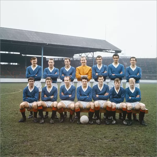 Glasgow Rangers, Photocall, April 1966. Fourteen Rangers players named for