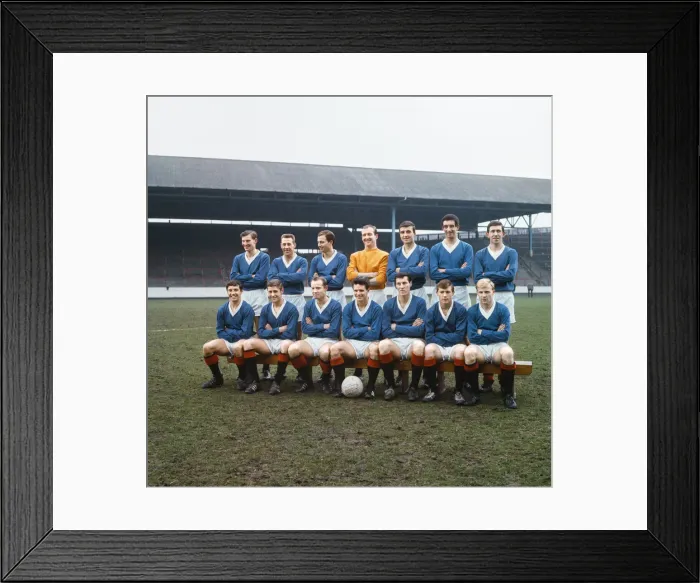 Framed Print : Glasgow Rangers, Photocall, April 1966. Fourteen Rangers players named for Framed Print : Glasgow Rangers, Photocall, April 1966. Fourteen Rangers players named for
