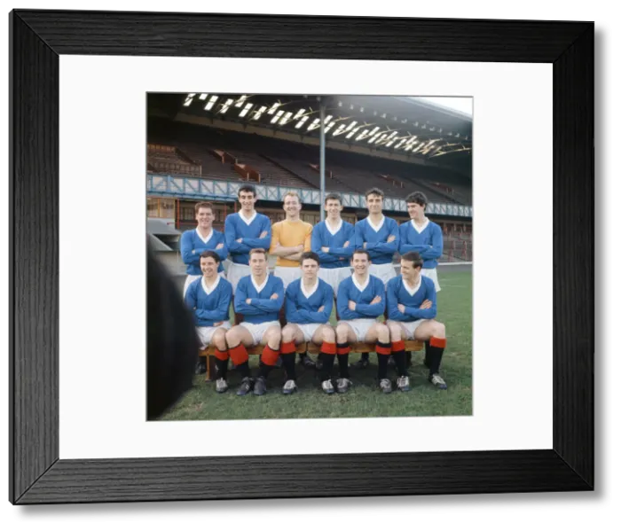Framed Print : Glasgow Rangers, Photocall, 25th November 1963. Back Row, left to right