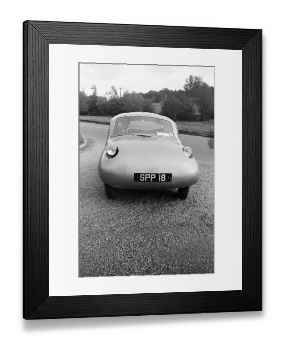 Framed Print : Fairthorpe Atom mini car, a rear-engined two-door fibre glass car designed by British Framed Print : Fairthorpe Atom mini car, a rear-engined two-door fibre glass car designed by British