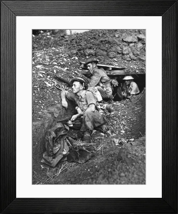 Framed Print : 8th army advances into the German Gothic line, central Italy Framed Print : 8th army advances into the German Gothic line, central Italy