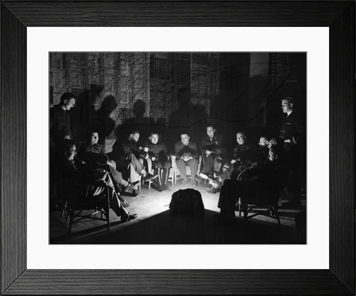Framed Print : Members of the Russian Air Force inside a operations room of the bomber base. Col Framed Print : Members of the Russian Air Force inside a operations room of the bomber base. Col