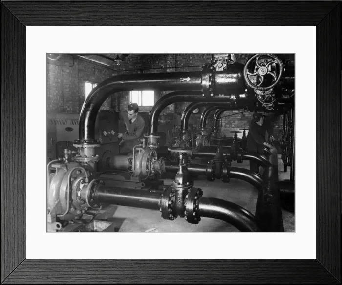 Framed Print : Fog Investigation and Dispersal Operation (FIDO). Sultza pumps installed at RAF Graveley Framed Print : Fog Investigation and Dispersal Operation (FIDO). Sultza pumps installed at RAF Graveley