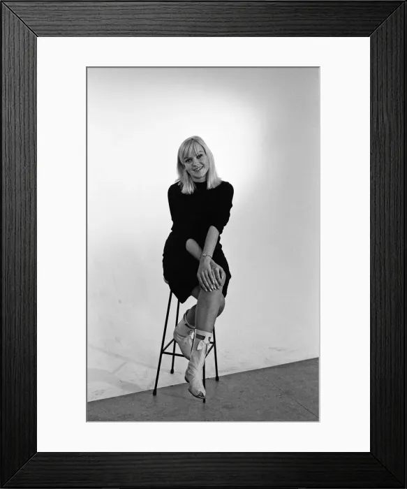 Framed Print : Television compere Annie Nightingale in the Daily Mirror studios. 12th September 1965 Framed Print : Television compere Annie Nightingale in the Daily Mirror studios. 12th September 1965