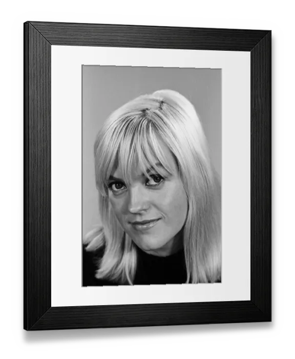 Framed Print : Television compere Annie Nightingale in the Daily Mirror studios. 12th September 1965 Framed Print : Television compere Annie Nightingale in the Daily Mirror studios. 12th September 1965