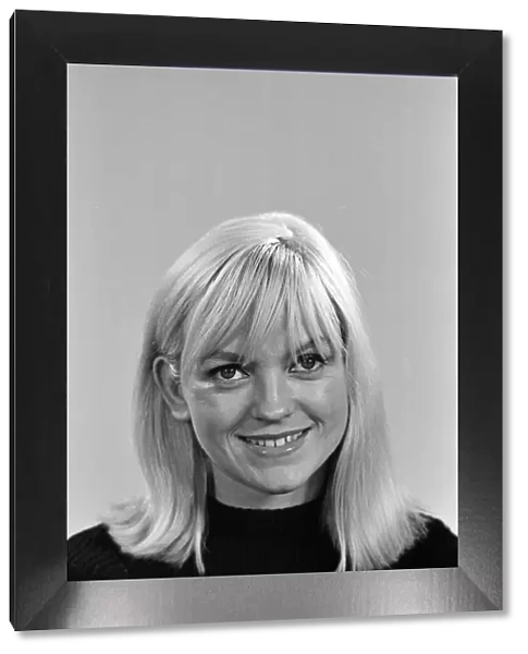 Television compere Annie Nightingale in the Daily Mirror studios. 12th September 1965