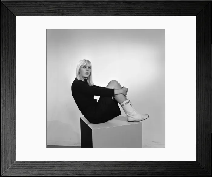Framed Print : Television compere Annie Nightingale in the Daily Mirror studios. 12th September 1965 Framed Print : Television compere Annie Nightingale in the Daily Mirror studios. 12th September 1965