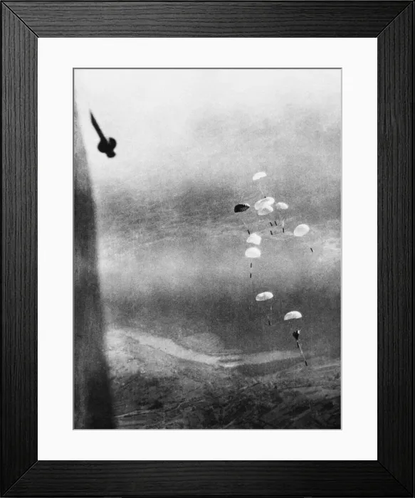 Framed Print : R. A. Fs Record Supply Drop to Yugoslav Partisans. Parachute borne supplies Framed Print : R. A. Fs Record Supply Drop to Yugoslav Partisans. Parachute borne supplies