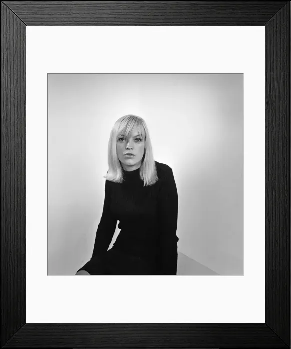 Framed Print : Television compere Annie Nightingale in the Daily Mirror studios. 12th September 1965 Framed Print : Television compere Annie Nightingale in the Daily Mirror studios. 12th September 1965