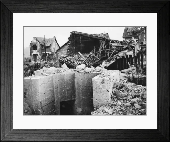 Framed Print : The Battle for Caen is the name given to fighting between the British Second Army