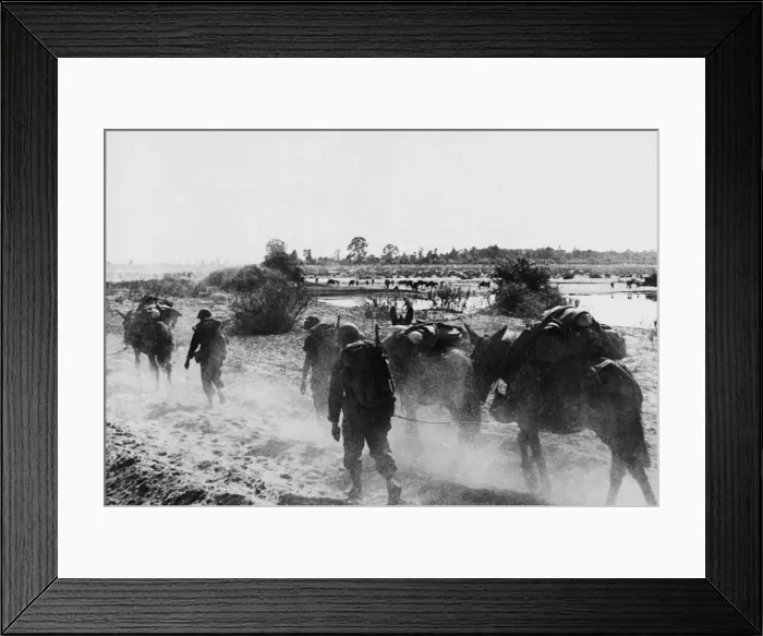 Framed Print : U.s Mars Task force advance in Burma. 15th February 1945 Framed Print : U.s Mars Task force advance in Burma. 15th February 1945