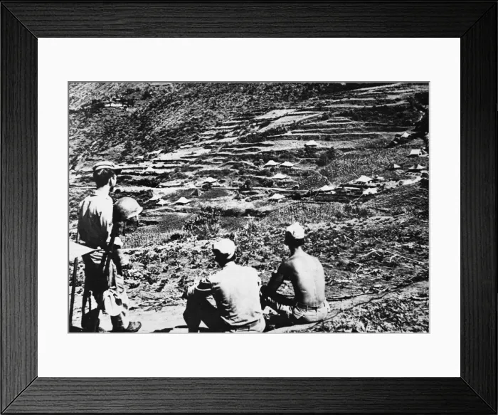 Framed Print : American soldiers near the Salween River. 21st December 1944 Framed Print : American soldiers near the Salween River. 21st December 1944
