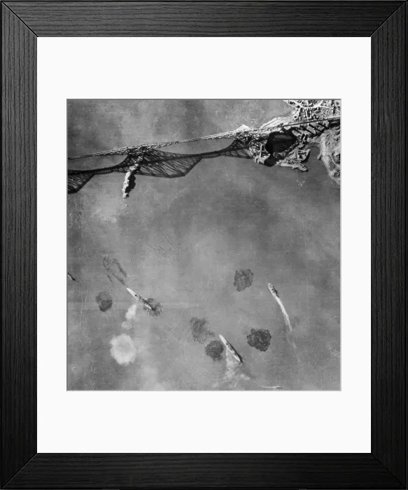 Framed Print : This photograph was taken by an enemy bomber during the Luftwaffe Framed Print : This photograph was taken by an enemy bomber during the Luftwaffe
