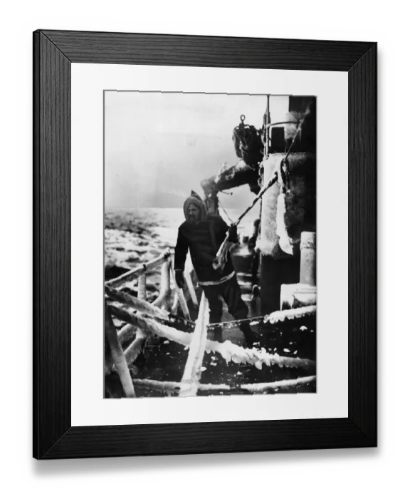 Framed Print : Picture highlighting the the bitter cold conditions of the Artic region