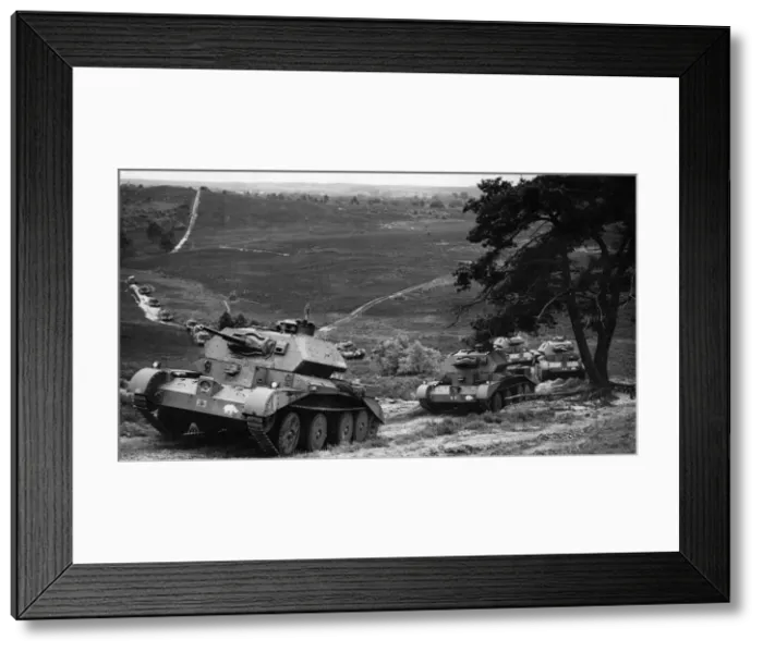 Framed Print : Royal Tank Regiment training in the South of England. Pictured Framed Print : Royal Tank Regiment training in the South of England. Pictured