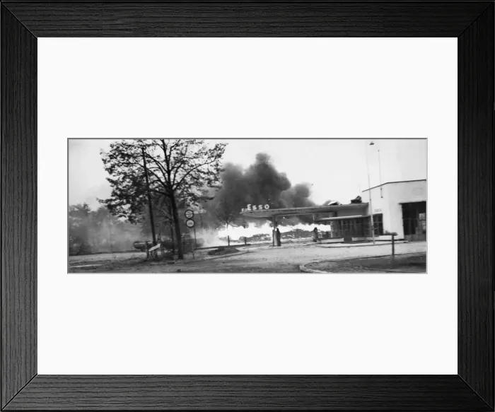 Framed Print : Crocodile Flame throwing tanks in action directing their fire on the enemy Framed Print : Crocodile Flame throwing tanks in action directing their fire on the enemy