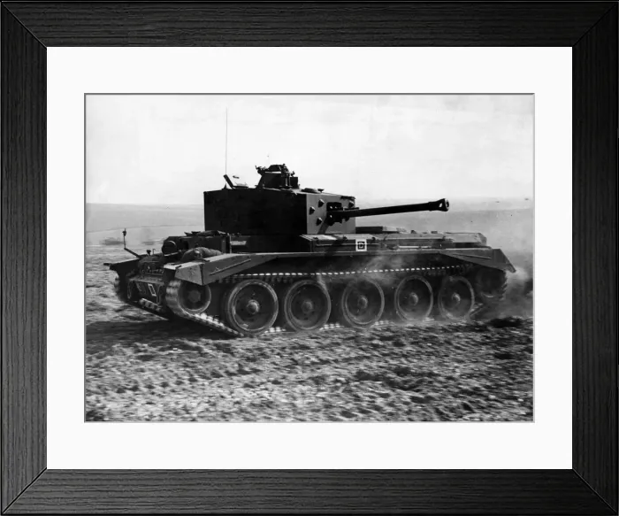 Framed Print : A Cromwell tank being tested in Britain. July 1944 Framed Print : A Cromwell tank being tested in Britain. July 1944