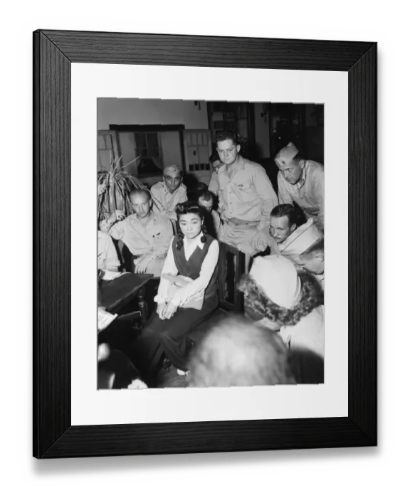 Framed Print : Tokyo Rose was a name given by Allied troops in the South Pacific during World War II to