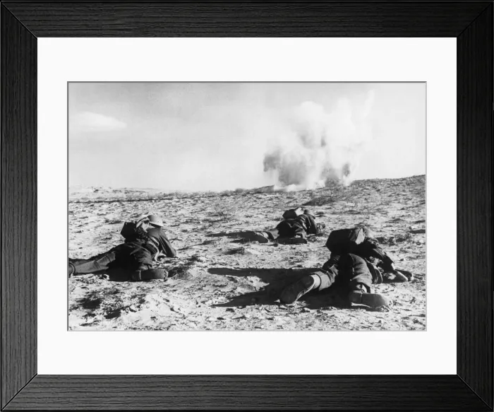 Framed Print : British offensive in the western desert. (Picture Framed Print : British offensive in the western desert. (Picture