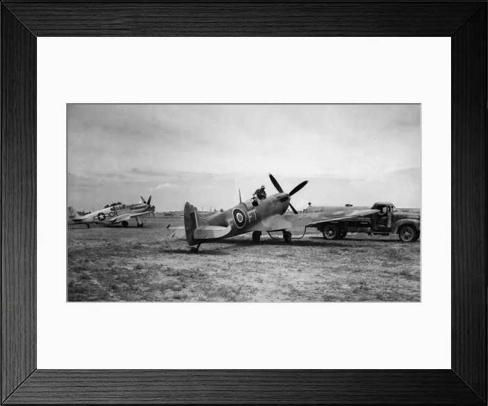 Framed Print : Fighter aircraft of the RAF based on the Anzio beachhead have co-operated with the ground
