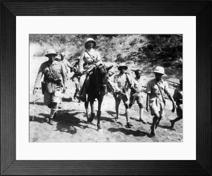 Framed Print : After a journey of 200 miles through jungle and mountains the Emperor of Abyssinia set up Framed Print : After a journey of 200 miles through jungle and mountains the Emperor of Abyssinia set up