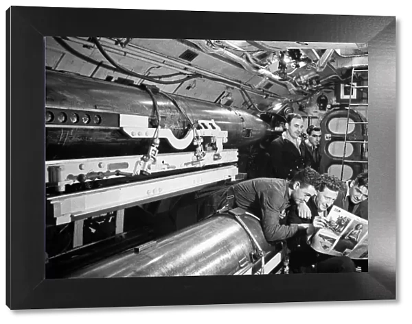 Submariners, pictured reading the Daily Mirrors Good Morning Newspaper