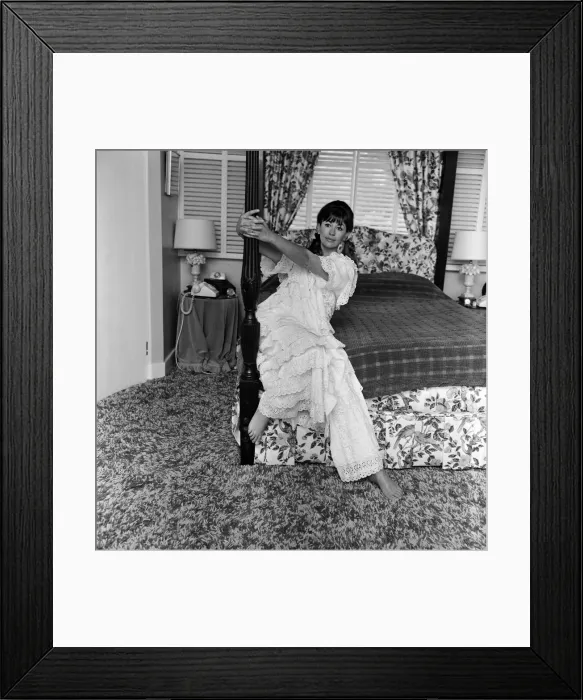 Framed Print : Actress Nanette Newman at her home in Virginia Water, Surrey