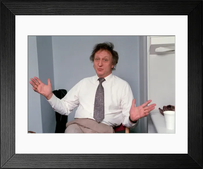 Framed Print : Comedian Ken Dodd pictured in September 1990 Framed Print : Comedian Ken Dodd pictured in September 1990