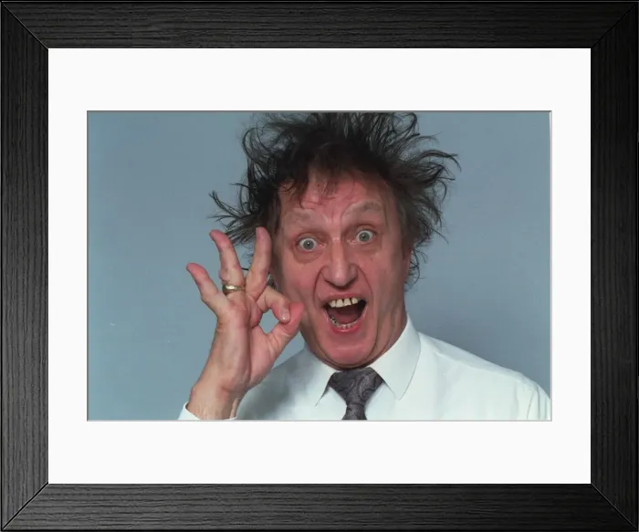 Framed Print : Comedian Ken Dodd pictured in September 1990 Framed Print : Comedian Ken Dodd pictured in September 1990
