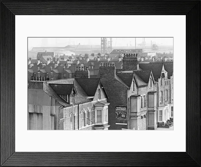 Framed Print : Middlesbrough, North East England, 1978 Framed Print : Middlesbrough, North East England, 1978