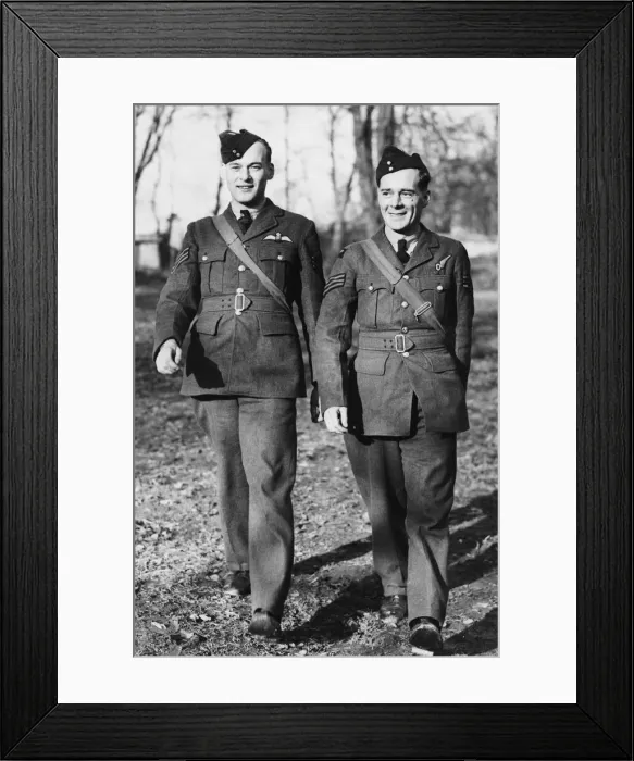 Framed Print : The Sergeant pilot and Sergeant observer of the Royal Air Force who brought back Framed Print : The Sergeant pilot and Sergeant observer of the Royal Air Force who brought back