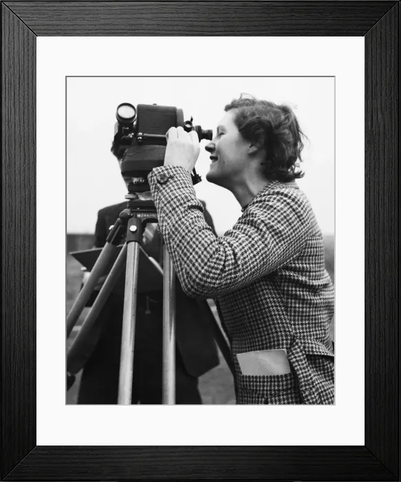 Framed Print : A Meteorological Assistant measuring wind speed for the R. A. F. 21st February 1941 Framed Print : A Meteorological Assistant measuring wind speed for the R. A. F. 21st February 1941