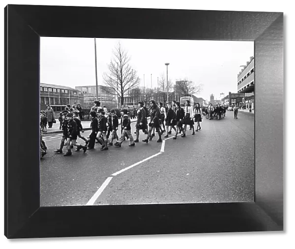 St Georges Day parade in Middlesbrough. 23rd April 1975