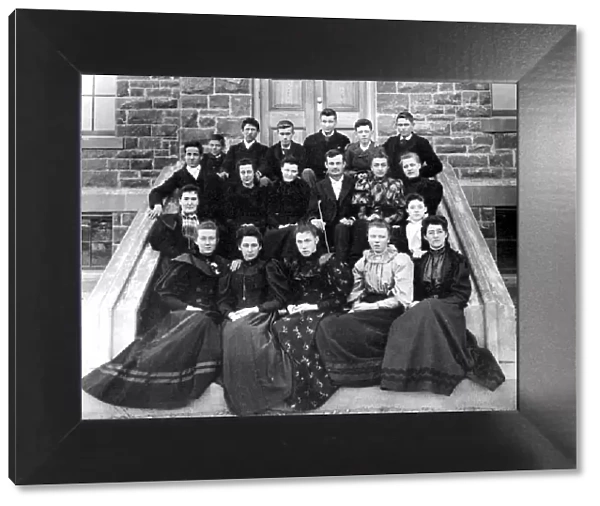 NEWCASTLE, NEW BRUNSWICK, CANADA - Lord Beaverbrook childhood at Harkins Academy 1893