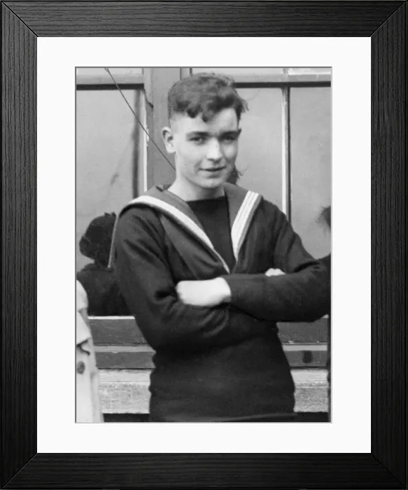 Framed Print : William James Richards of the British Navy warship HMS Gurkha during the Second World War Framed Print : William James Richards of the British Navy warship HMS Gurkha during the Second World War