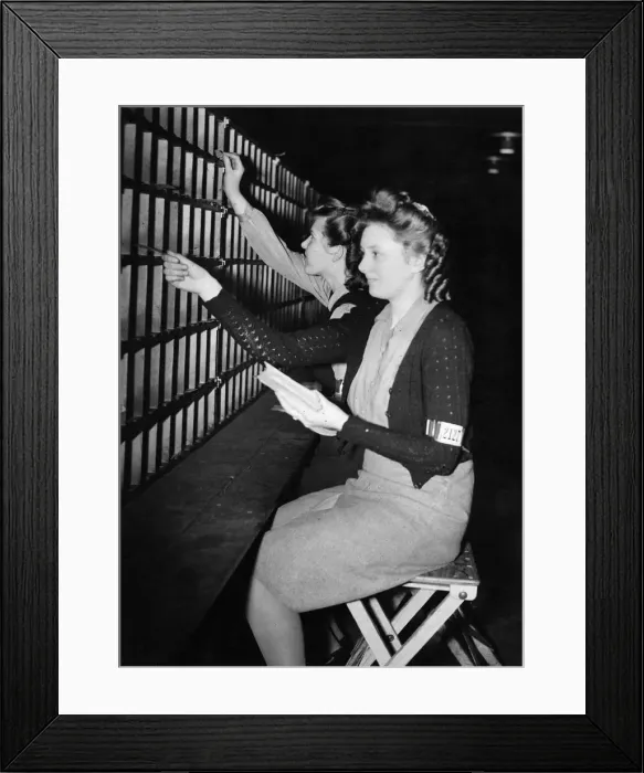 Framed Print : Audrey Hall, aged 16, and Edna Laurence, aged 15, both from the L. C. C Framed Print : Audrey Hall, aged 16, and Edna Laurence, aged 15, both from the L. C. C