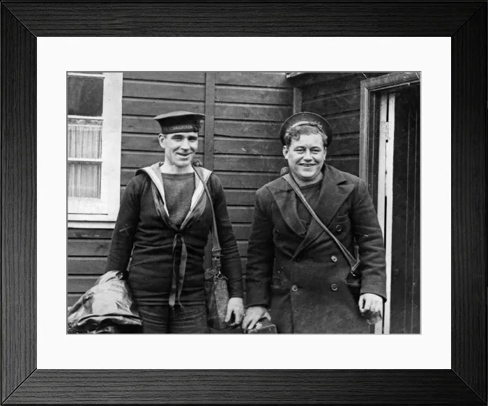 Framed Print : A. B. Brown of Grangetown, Cardiff (right) and A. B. Srodzinski, of Llanbradach Framed Print : A. B. Brown of Grangetown, Cardiff (right) and A. B. Srodzinski, of Llanbradach