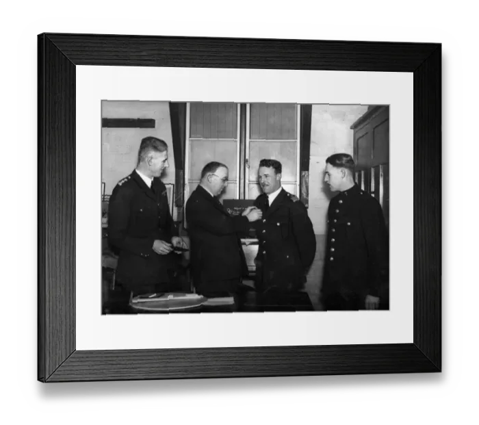 Framed Print : Alderman of Swansea Percy Morris, Deputy Regional Commissioner foe Civil Defence in