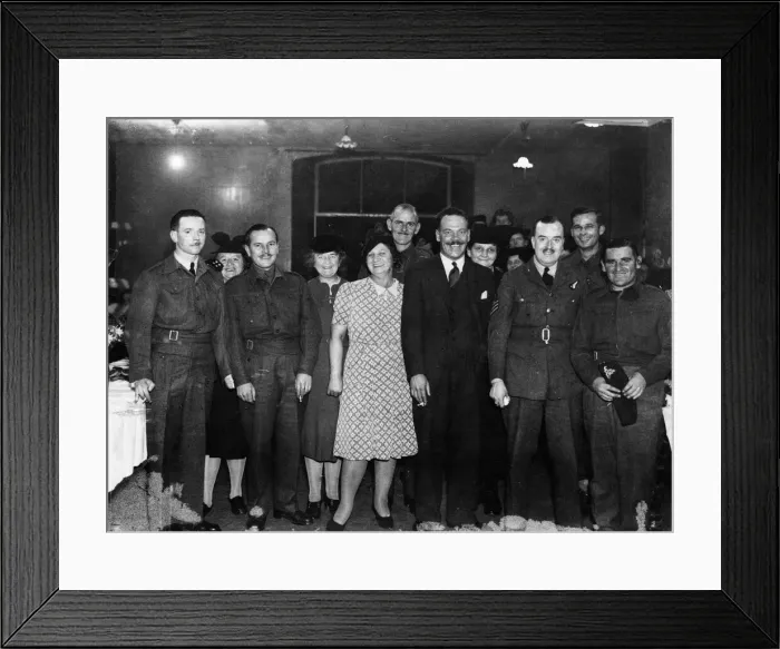 Framed Print : Mrs D. G. Fletcher, President and Chairman of the Cardiff Ladies Social Union with some of Framed Print : Mrs D. G. Fletcher, President and Chairman of the Cardiff Ladies Social Union with some of
