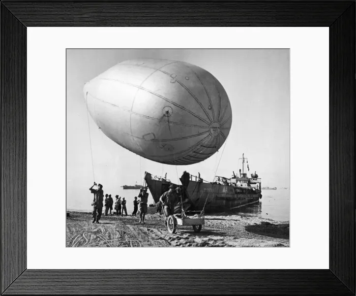 Framed Print : RAF Balloon Barrage men were among the first Allied troops to land on the beaches Framed Print : RAF Balloon Barrage men were among the first Allied troops to land on the beaches