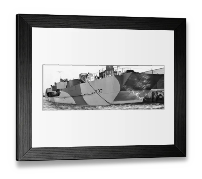 Framed Print : A flak landing craft equipped with anti-air weaponry. October 1943 Framed Print : A flak landing craft equipped with anti-air weaponry. October 1943