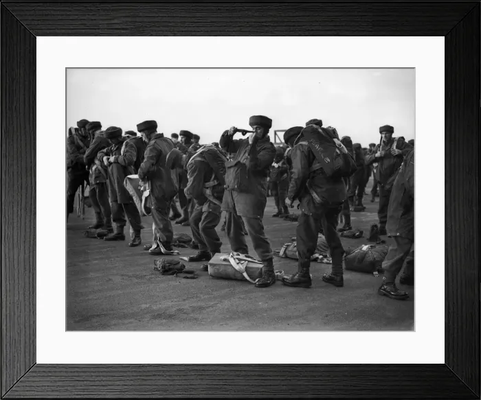 Framed Print : Paratroop Training in Manchester. England. World War Two Framed Print : Paratroop Training in Manchester. England. World War Two