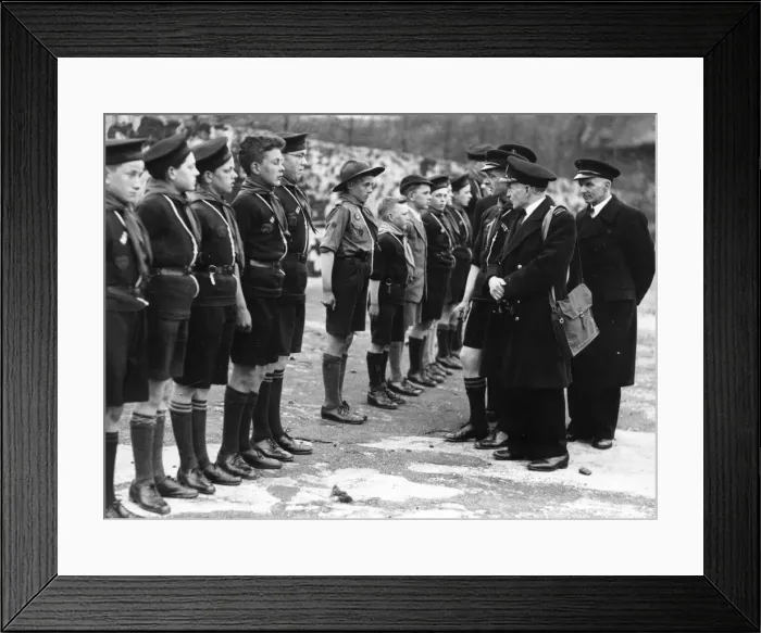 Framed Print : Inspection of Sea Scouts by Commander W. L. Rosseter of the Royal Navy at Paignton Framed Print : Inspection of Sea Scouts by Commander W. L. Rosseter of the Royal Navy at Paignton