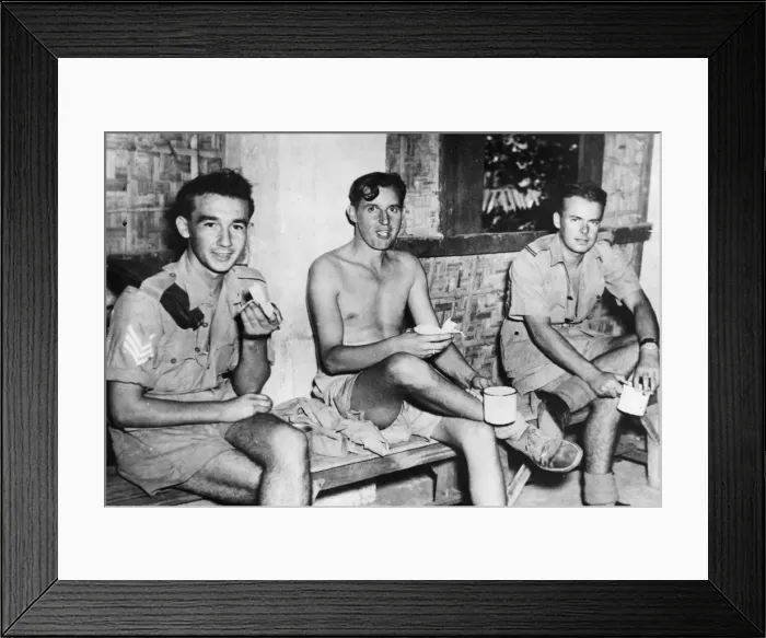 Framed Print : At an RAF bomber station in Bengal, India, air and ground crew save working time by Framed Print : At an RAF bomber station in Bengal, India, air and ground crew save working time by