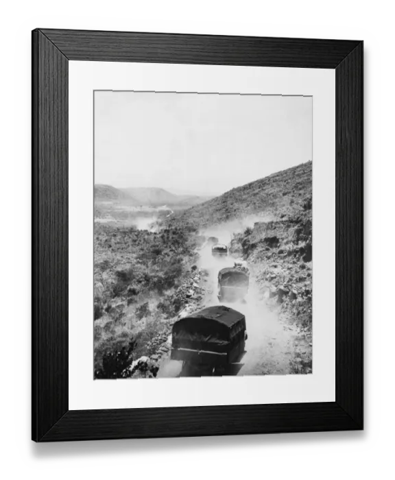 Framed Print : South African forces in Kenya are highly mobile during Second World War Framed Print : South African forces in Kenya are highly mobile during Second World War