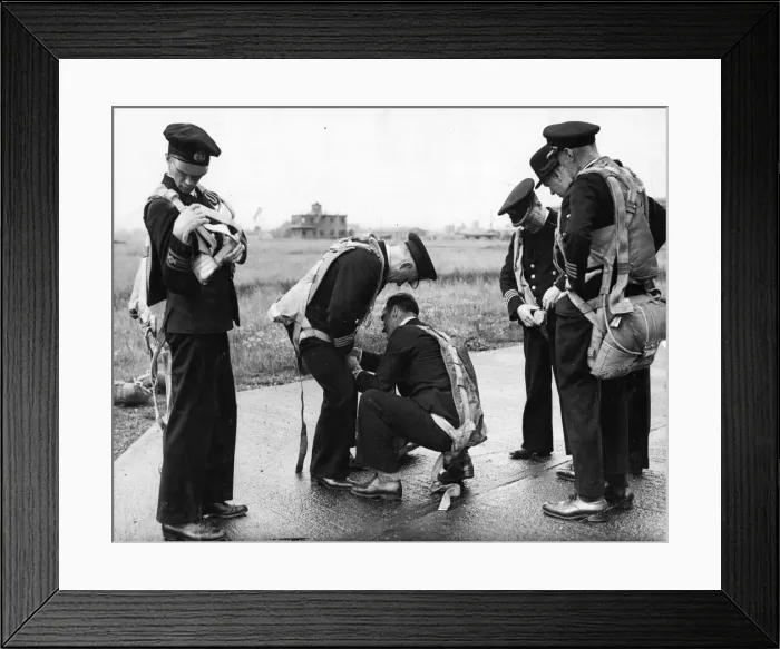 Framed Print : A liaison between the R. A. F. and Merchant Navy, where the two forces exchanged roles Framed Print : A liaison between the R. A. F. and Merchant Navy, where the two forces exchanged roles